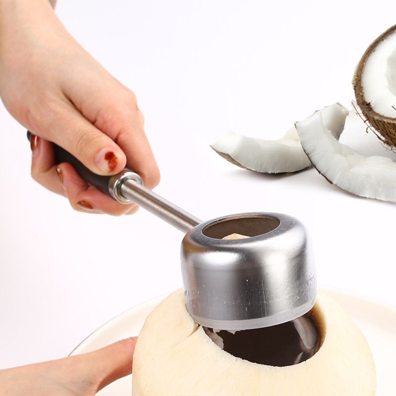 Coconut Opening Tool Opener Tool Safe Easy to Open Young Coconuts for Home Hotel Coconut Opener 275x60mm