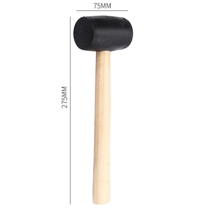 Coconut Opening Tool Opener Tool Safe Easy to Open Young Coconuts for Home Hotel Rubber Head Hammer 275x75mm