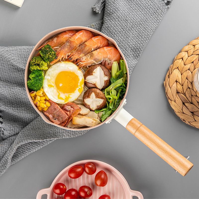 Japanese Style Saucepan Nonstick Milk Noodle Soup Sauce Pan Baby Food Cooking Pot White 20cm