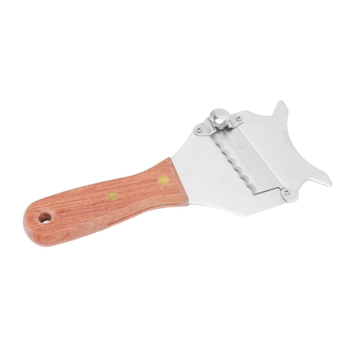 Truffle Grater Wavy Blade Wooden Handle Stainless Steel Hand Plane Cheese Grater Cutter for Chocolate