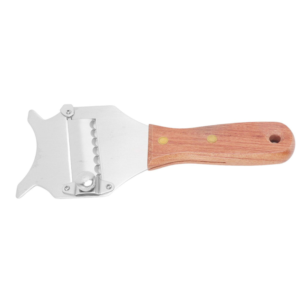 Truffle Grater Wavy Blade Wooden Handle Stainless Steel Hand Plane Cheese Grater Cutter for Chocolate