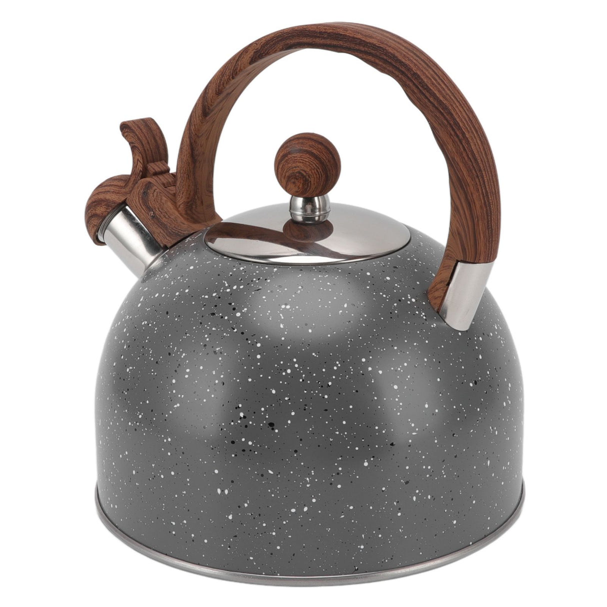 Whistling Kettle 2.5L Capacity Stainless Steel Stovetop Teapot for Water Boiling Grey