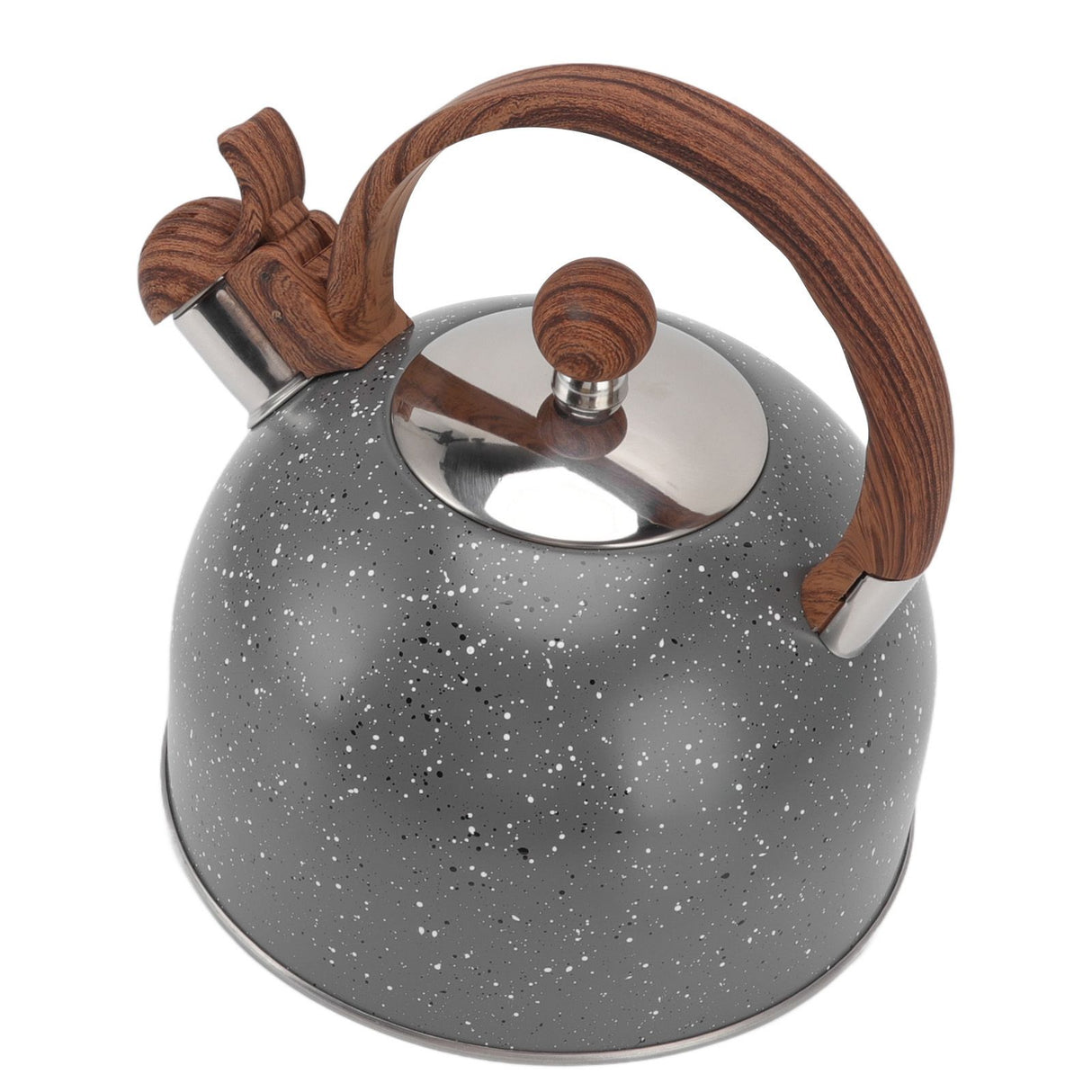 Whistling Kettle 2.5L Capacity Stainless Steel Stovetop Teapot for Water Boiling Grey