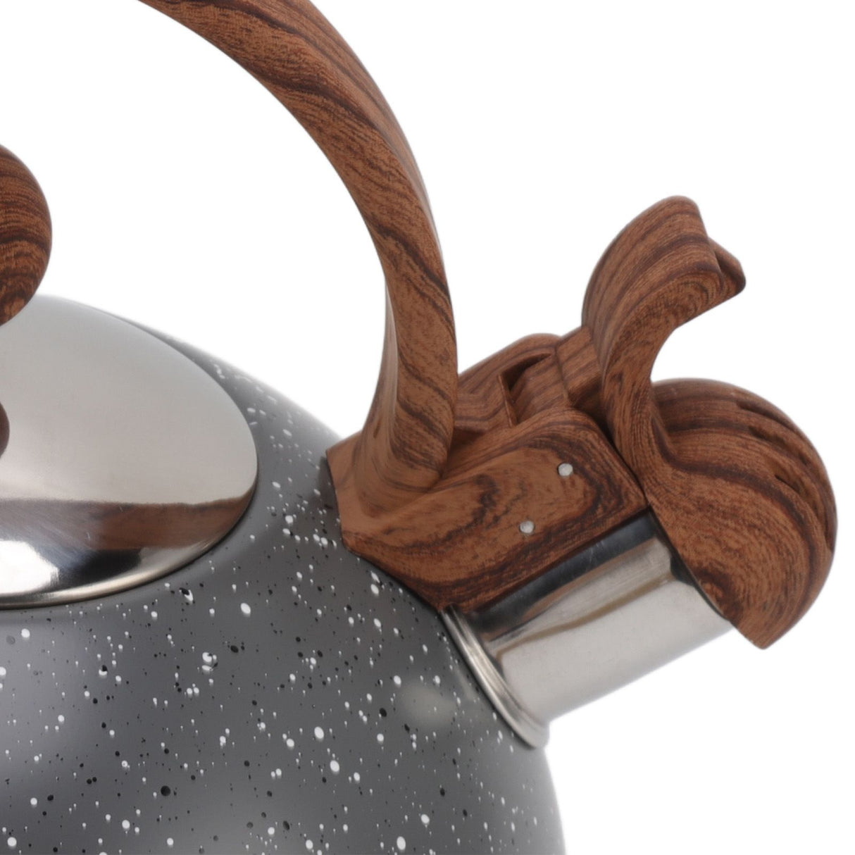 Whistling Kettle 2.5L Capacity Stainless Steel Stovetop Teapot for Water Boiling Grey