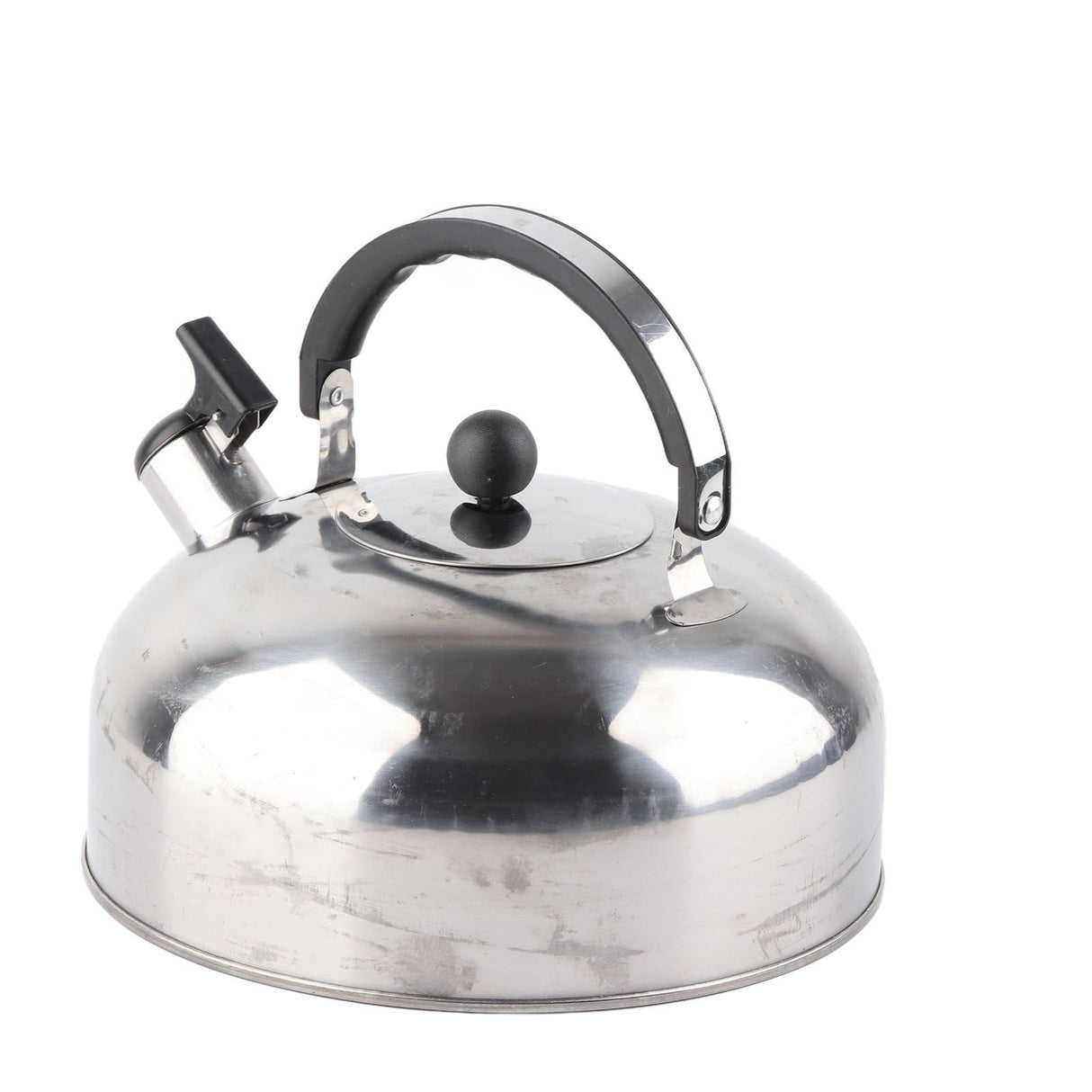 3L Stainless Steel Whistling Tea Kettle Fast Heating One Touch Buttons Whistling Kettle with Insulated Handle for Home