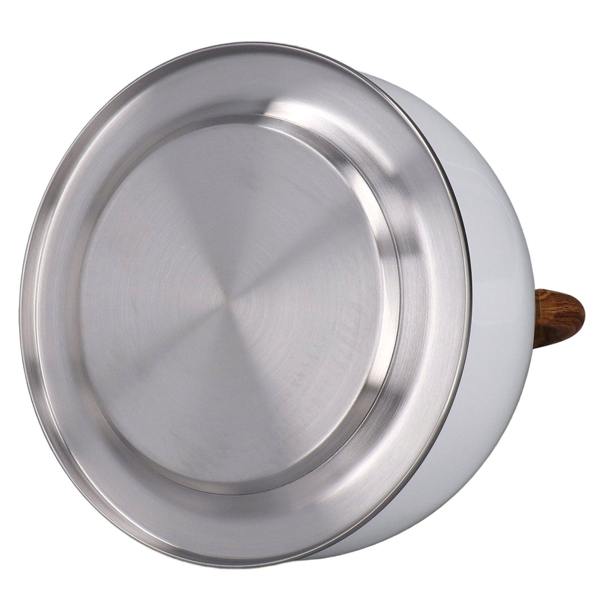 Whistling Kettle 2.5L Capacity White 304 Stainless Steel Fast Heating Ergonomic Handle Home Whistling Kettle