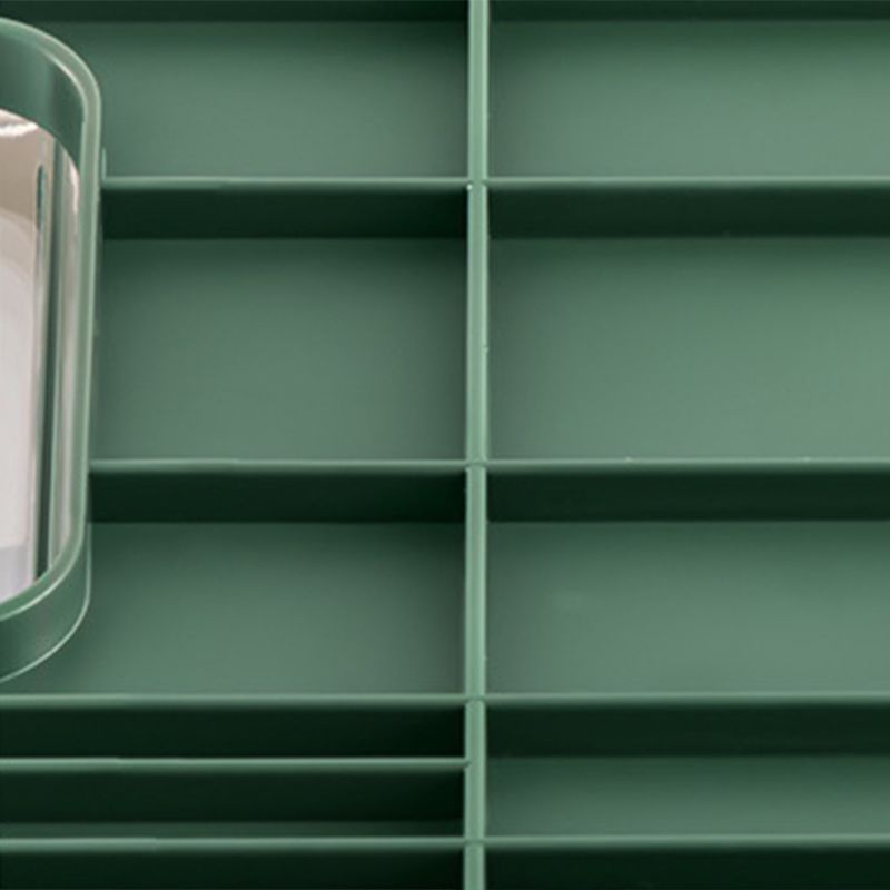Four Layers Dish Preparation Plate Drawer Design Plastic Vegetable Preparation Rack Kitchen Storage Rack Green
