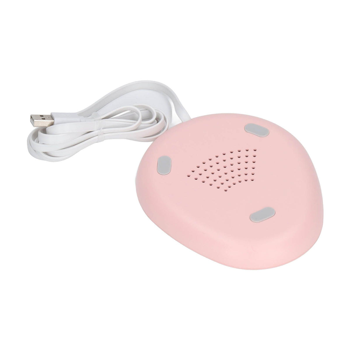 USB Mug Warmer Constant Temp Waterproof Adjustable Electric Beverage Heating Plate for Ceramic Coffee Cups Pink White