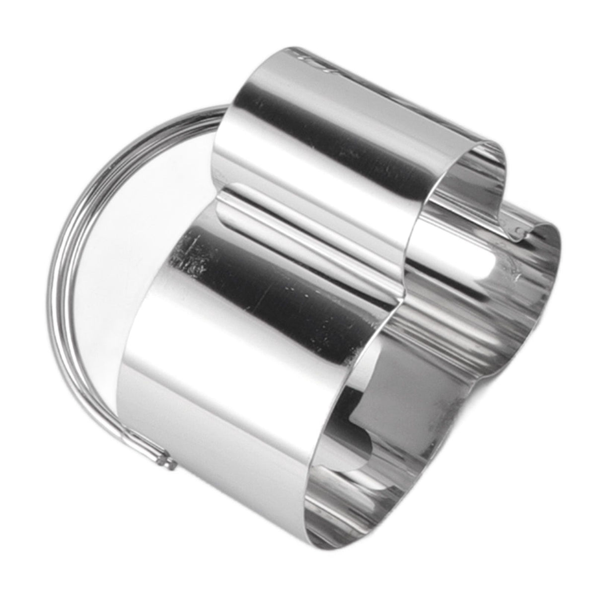 5Pcs Stainless Steel Biscuit Cutter Set Removable Easy Release Professional Cookie Cutter Set with Handle for Baking