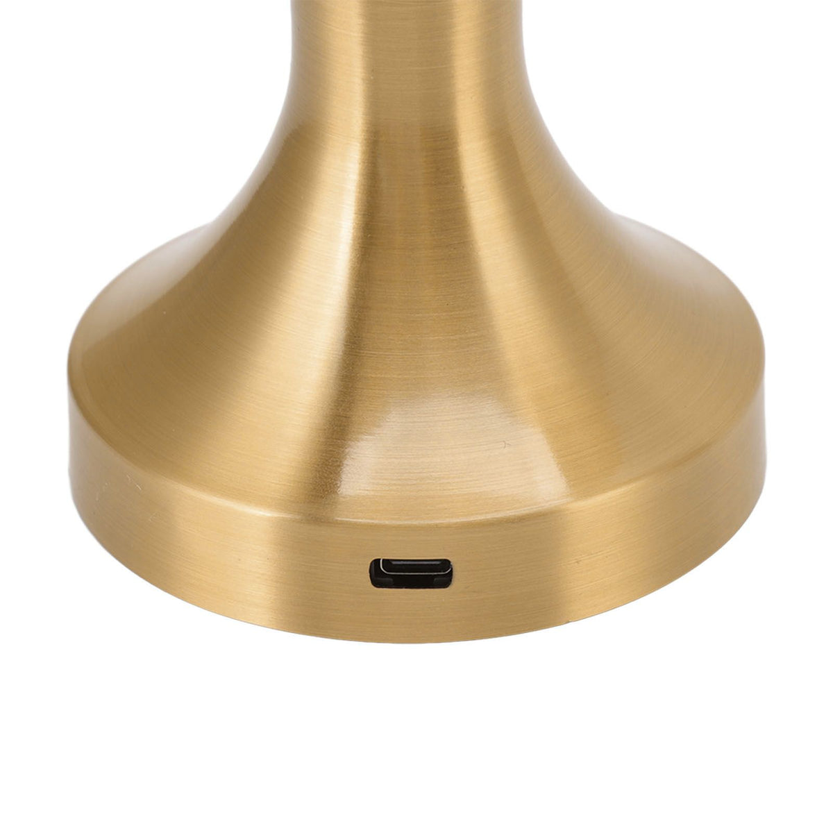 Portable LED Table Lamp Touch Sensor 3 Color Temperatures Rechargeable Battery Powered Bedside Night Lamp for Dining Room Gold