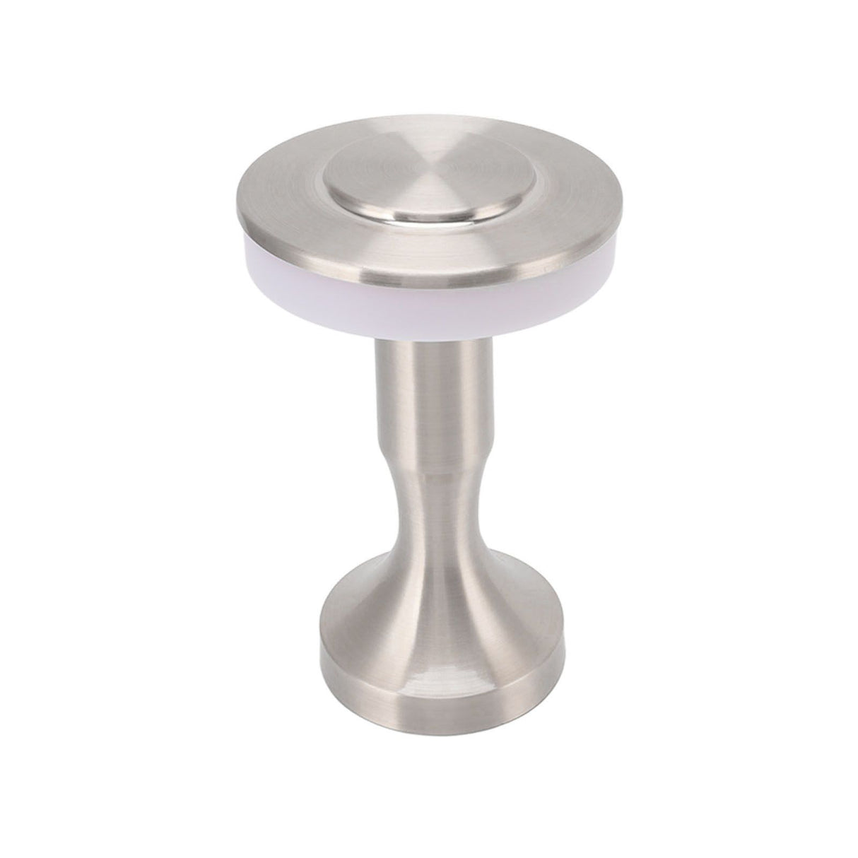 Portable LED Table Lamp Touch Sensor 3 Color Temperatures Rechargeable Battery Powered Bedside Night Lamp for Dining Room Silver