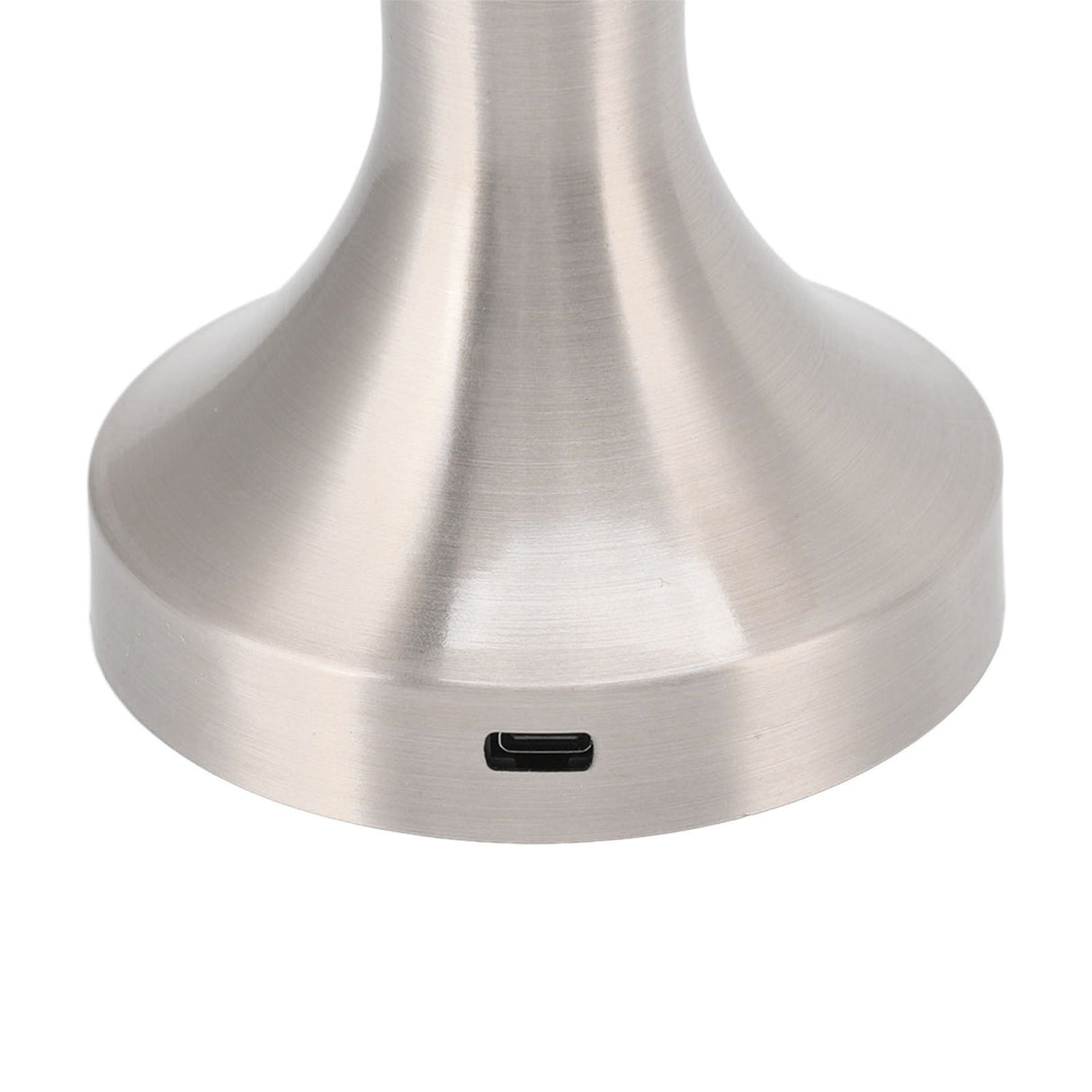 Portable LED Table Lamp Touch Sensor 3 Color Temperatures Rechargeable Battery Powered Bedside Night Lamp for Dining Room Silver