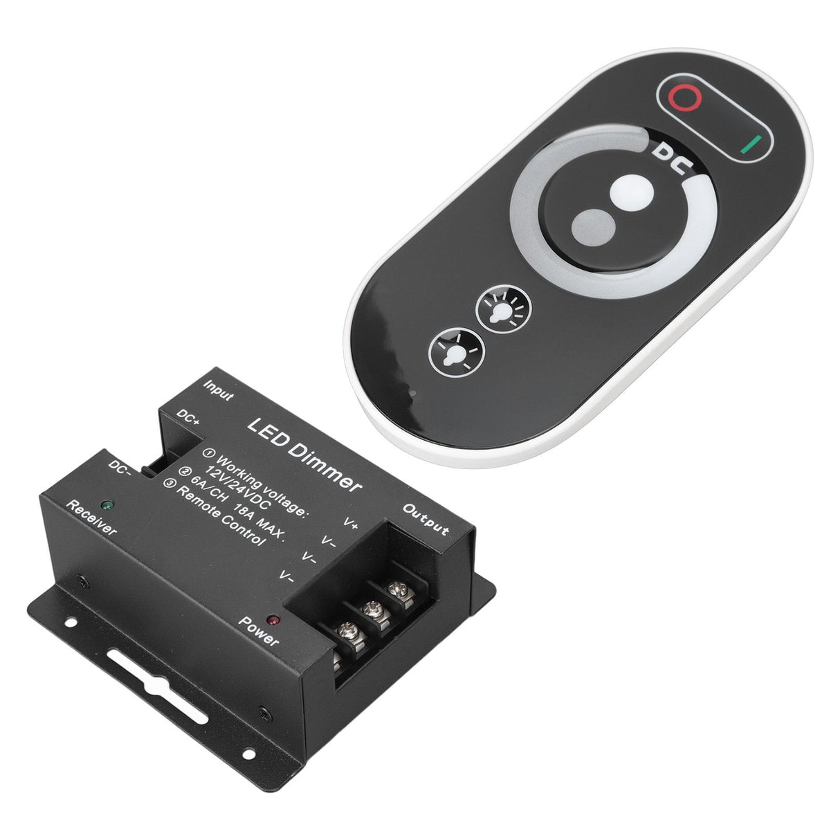 Wireless LED Dimmer RF Touch LED Light Controller Remote Dimming Controller DC 12V 24V for LED Strip Light