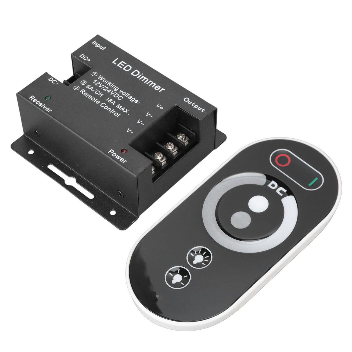 Wireless LED Dimmer RF Touch LED Light Controller Remote Dimming Controller DC 12V 24V for LED Strip Light