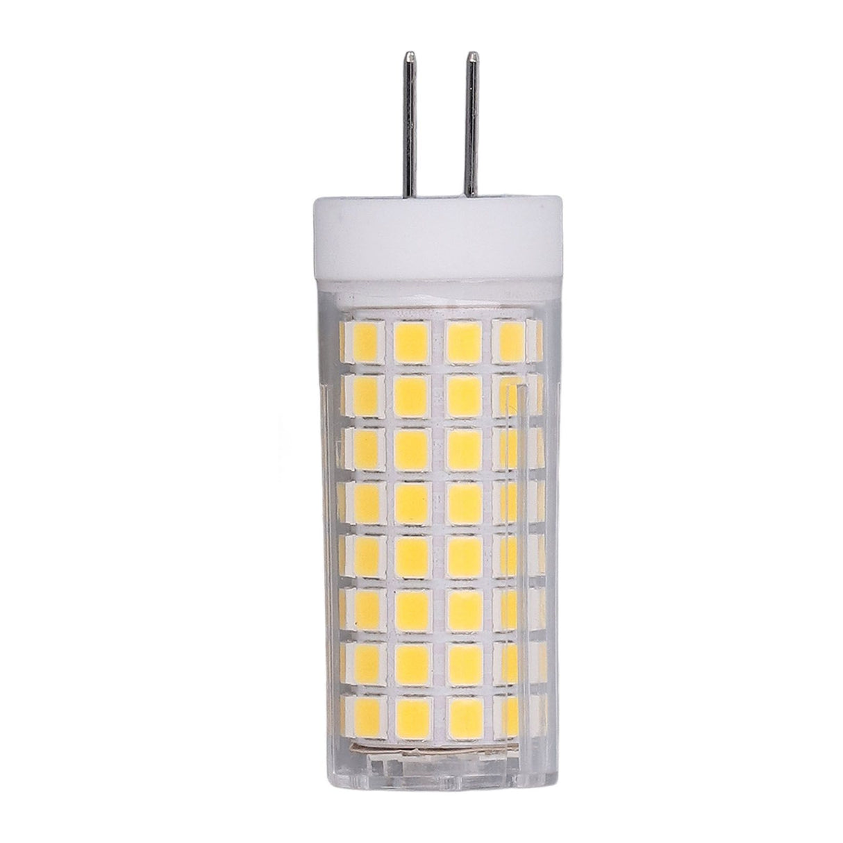 2Pcs LED Corn Bulb Natural Light Ceramic G8 102LED 10W Dimmable LED Corn Bulb for Hanging Lamps Suction Lamps AC100‑120V
