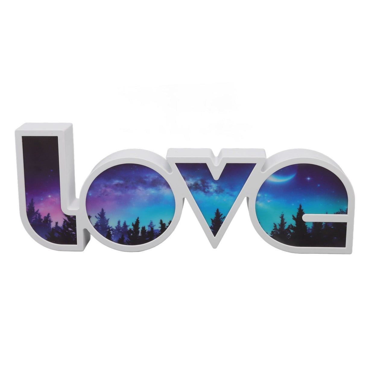 Love Letter Light LED USB and Battery Power Supply White Light Love Sign Decorations Light for Birthday Festival Forest