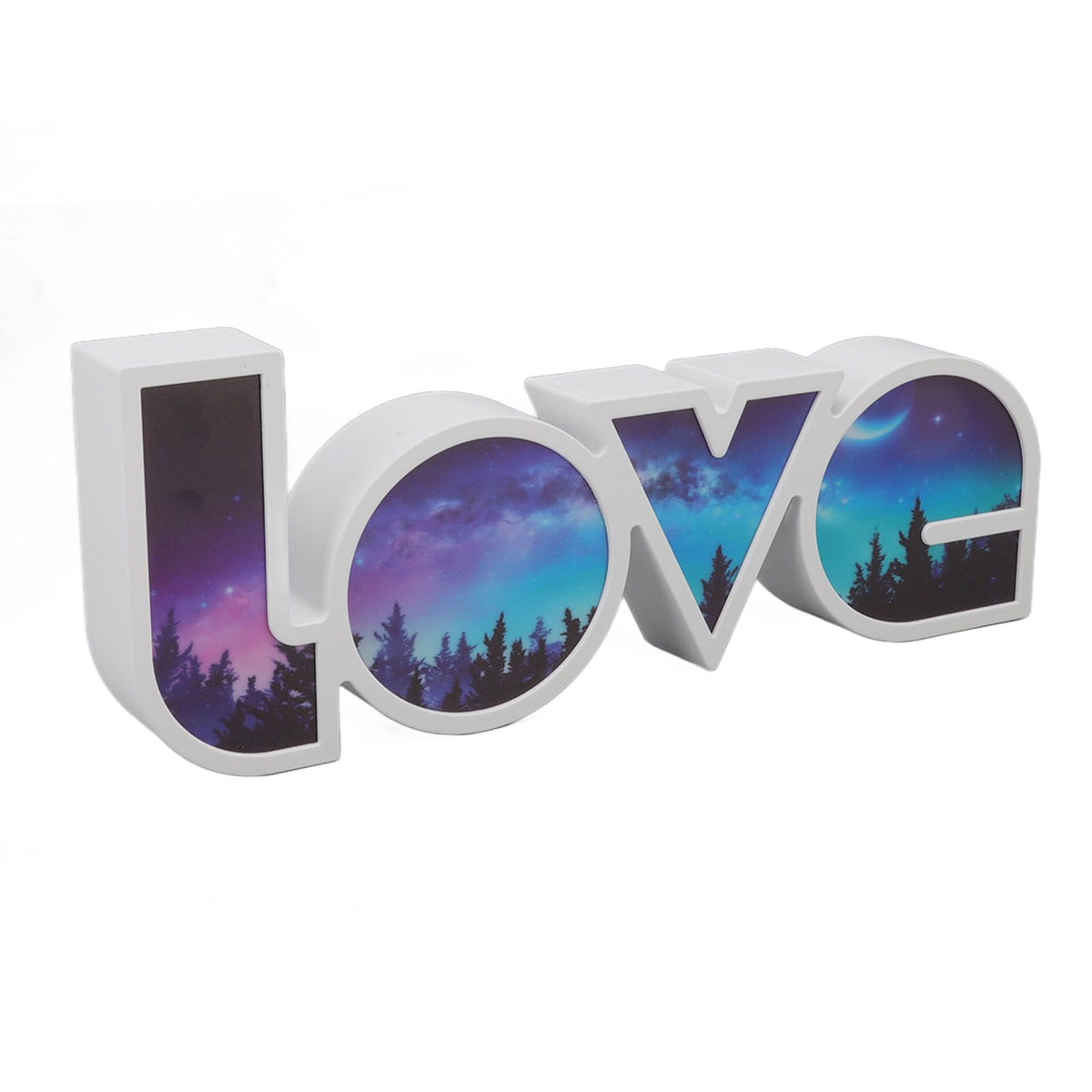Love Letter Light LED USB and Battery Power Supply White Light Love Sign Decorations Light for Birthday Festival Forest