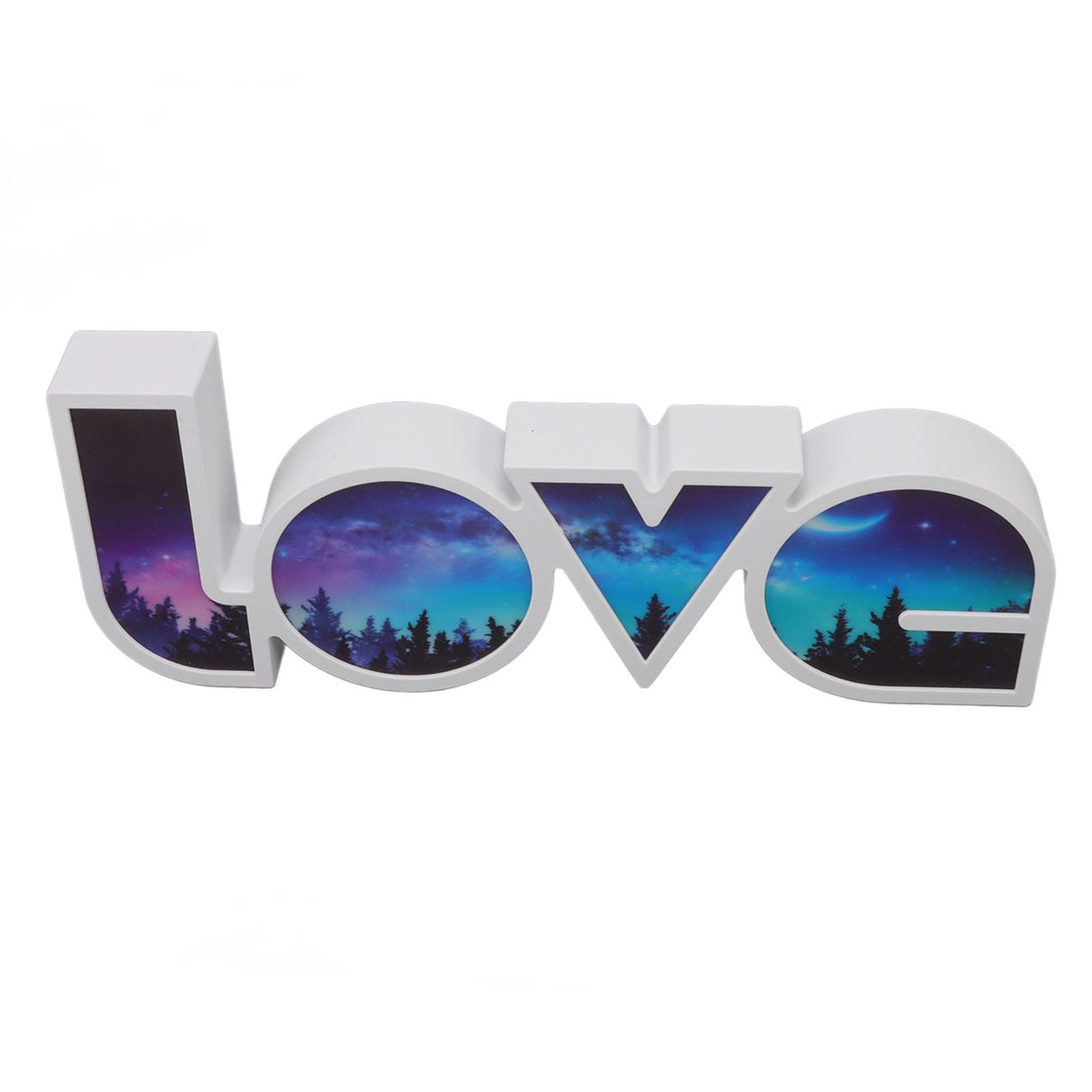 Love Letter Light LED USB and Battery Power Supply White Light Love Sign Decorations Light for Birthday Festival Forest