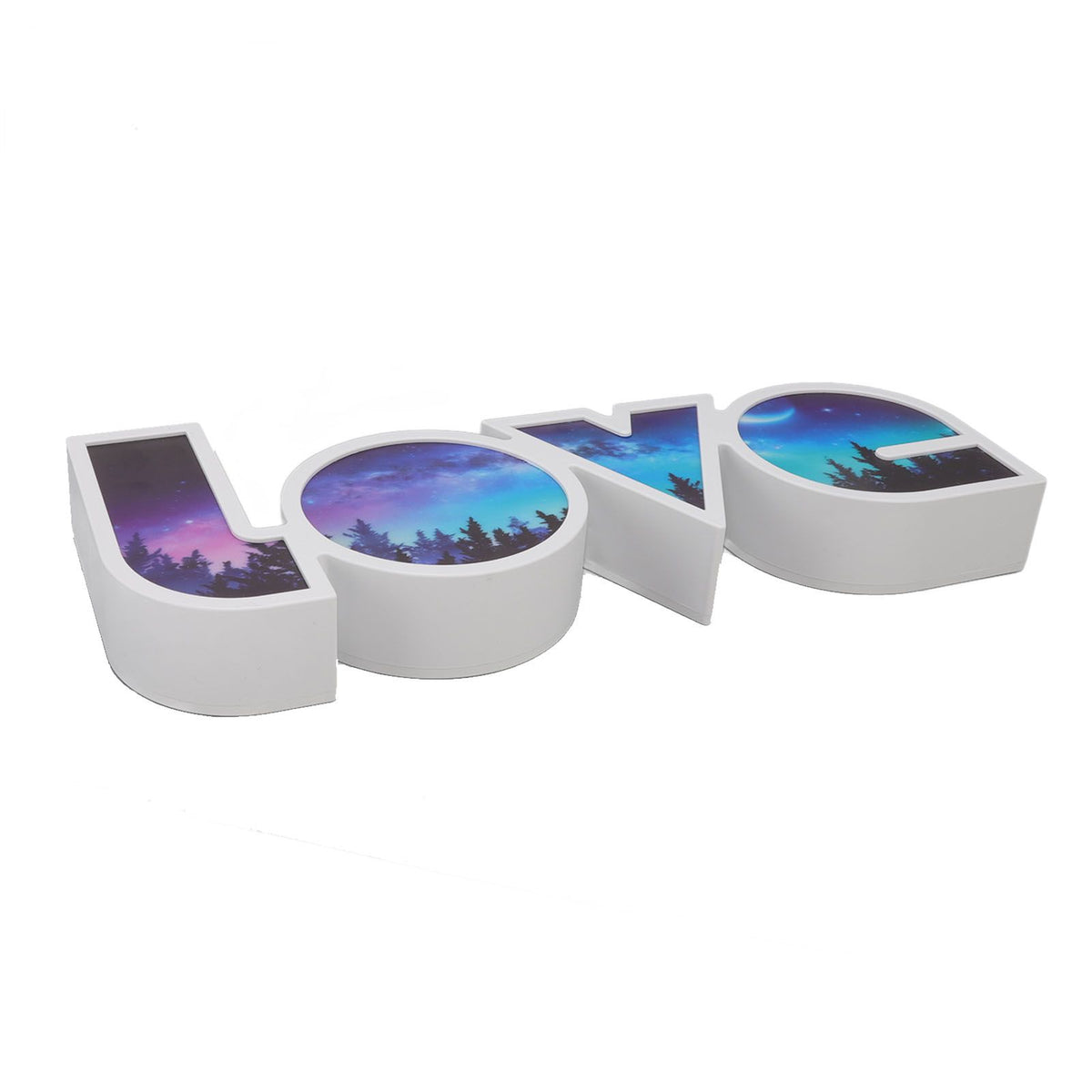 Love Letter Light LED USB and Battery Power Supply White Light Love Sign Decorations Light for Birthday Festival Forest