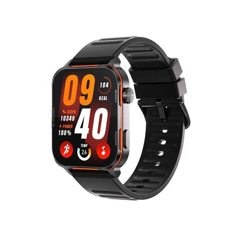 AI-WATCH2 Full Touch Screen Smart Fitness Watch for Men Women,black