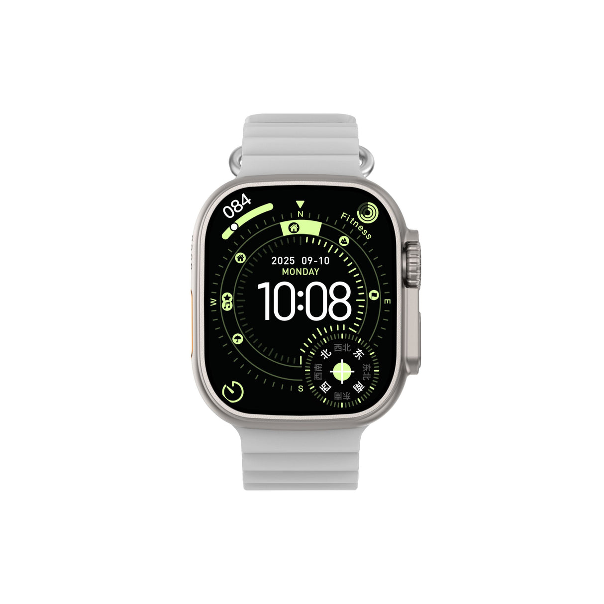 DT Ultra 4 Smart Watch Full Touch Screen Fitness Tracker for Men Women,White