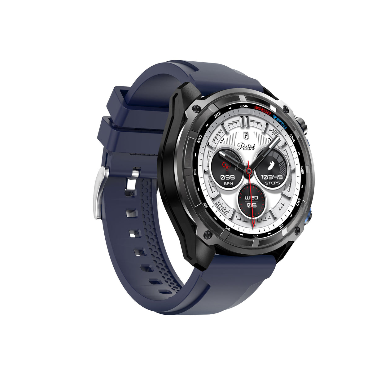 DTG1 GPS Smart Watch, AMOLED Touchscreen, 860mAh Battery, 3ATM Waterproof, Bluetooth Call,Blue