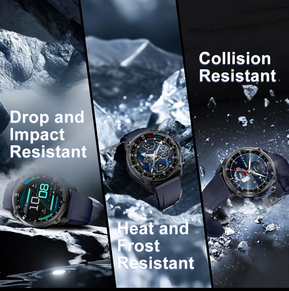 DTG1 GPS Smart Watch, AMOLED Touchscreen, 860mAh Battery, 3ATM Waterproof, Bluetooth Call,Orange