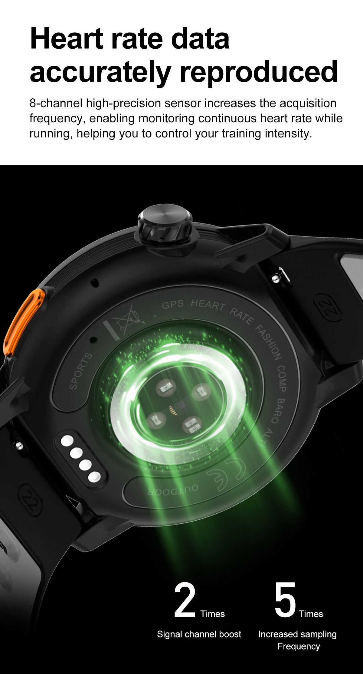 DTG9 Fitness Smart Watch, Waterproof Sports Watch,Black