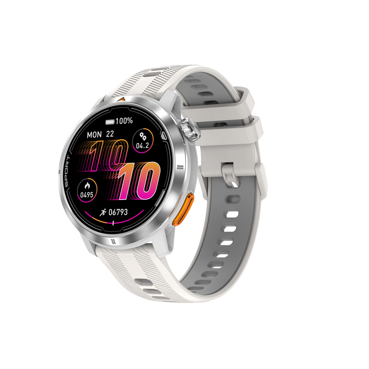 DTG9 Fitness Smart Watch, Waterproof Sports Watch,Silver