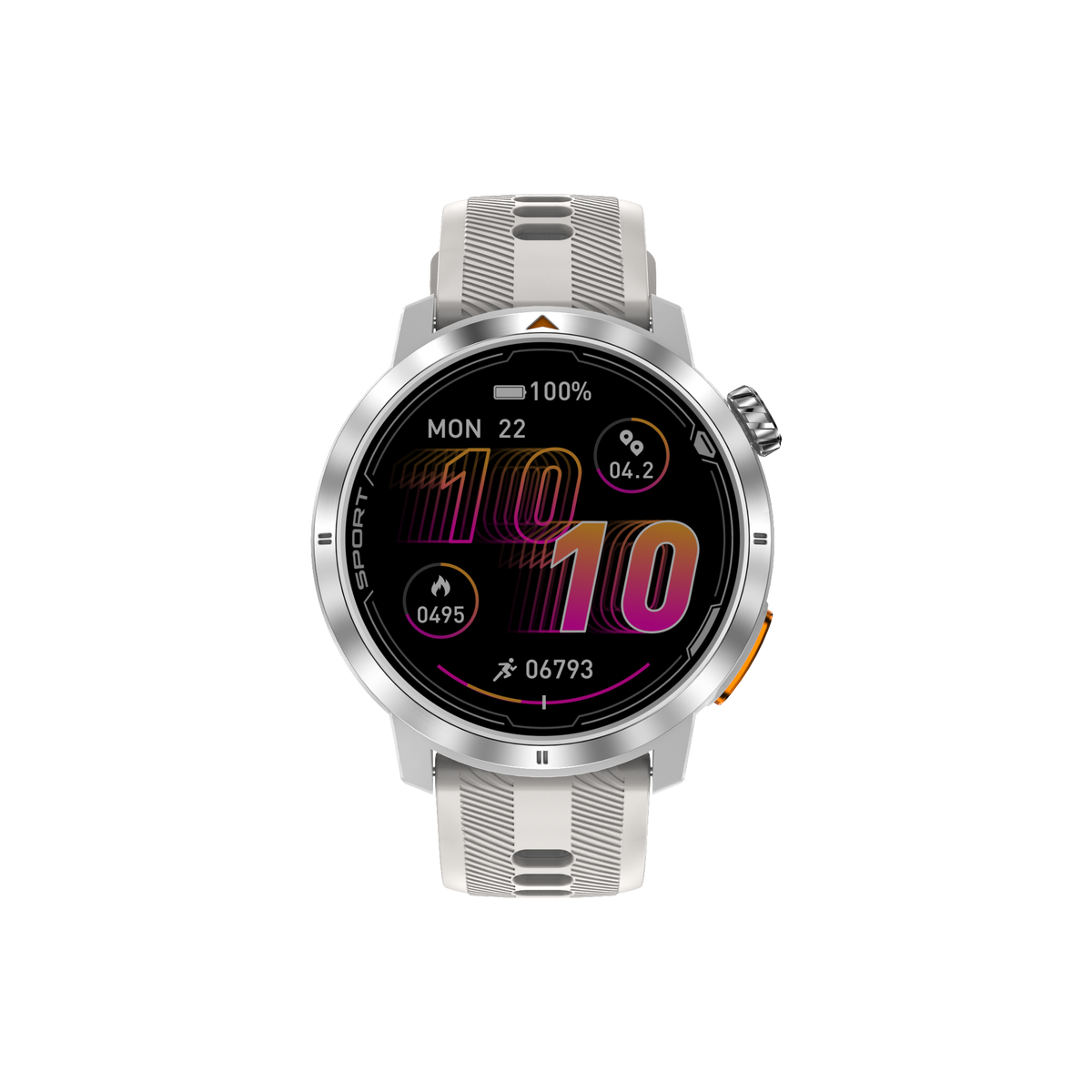 DTG9 Fitness Smart Watch, Waterproof Sports Watch,Silver