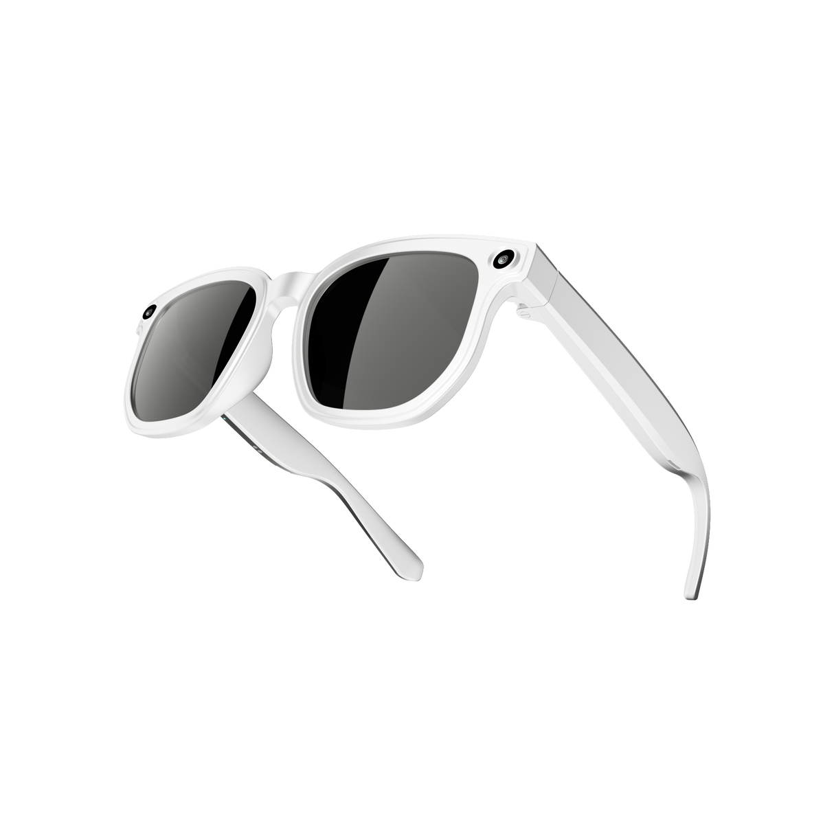 Dth03 AI Smart Sunglasses, UV400 Protection Bluetooth Call Audio Glasses,white