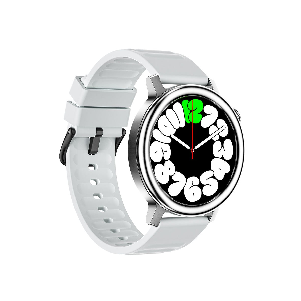 GTR15 Bluetooth Call Smart Watch 1.43 Inch Screen Waterproof Fitness Tracker,Silver