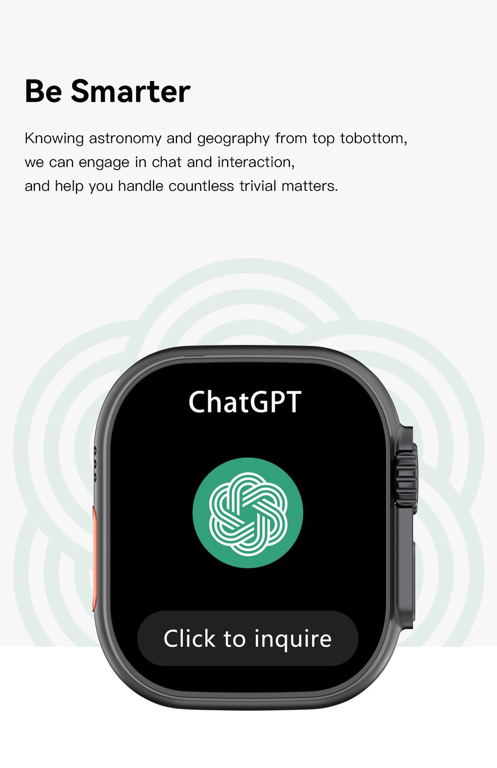UltraAi3 5G Smart Watch, Retractable Rotating Camera,black