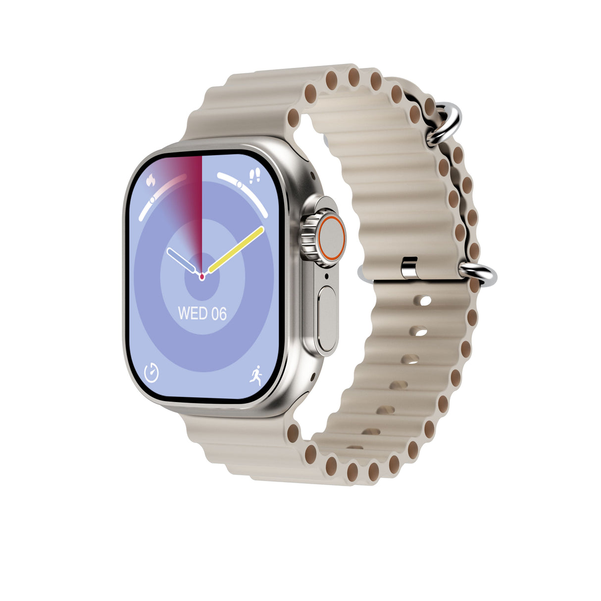 UltraAi3 5G Smart Watch, Retractable Rotating Camera,silver