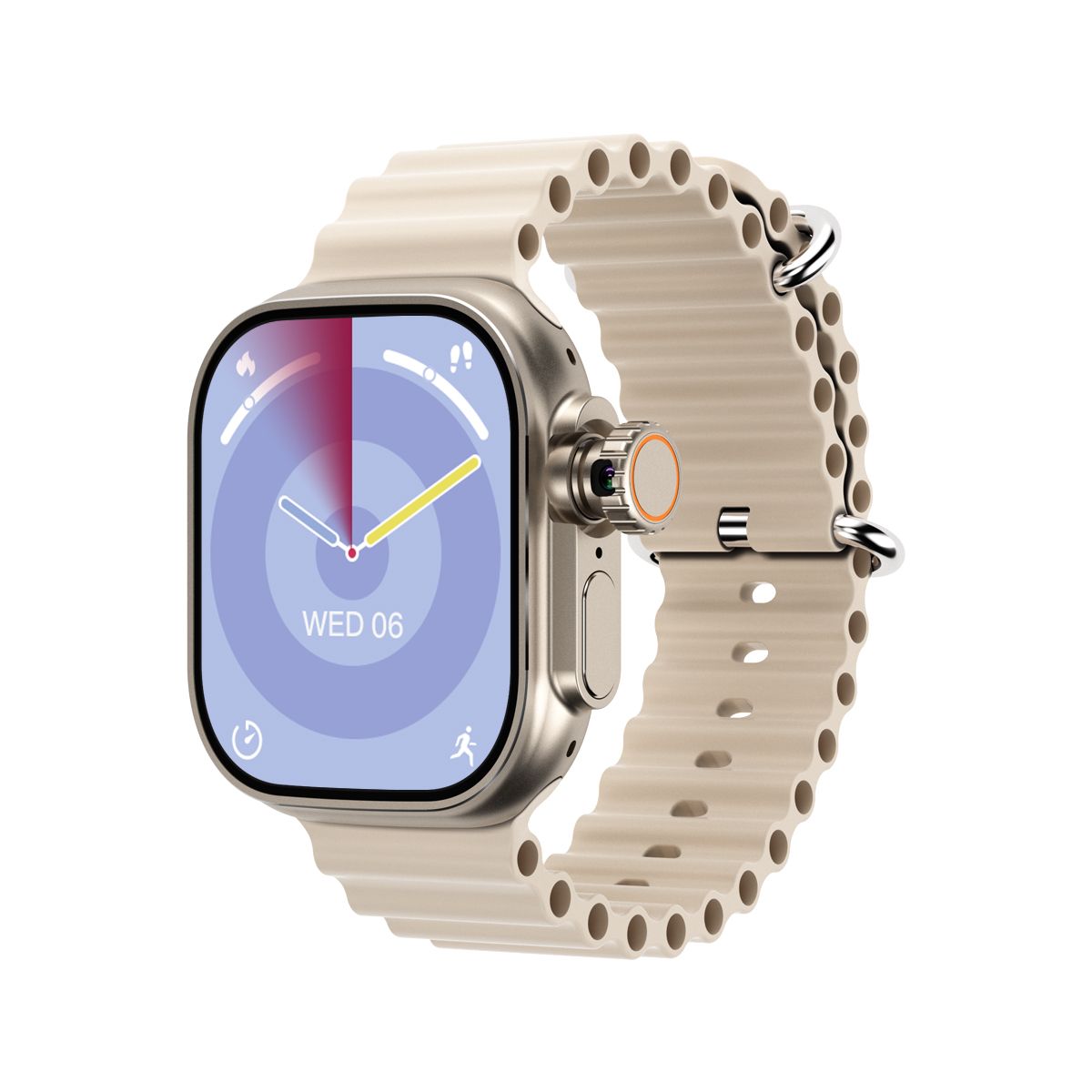 UltraAi3 5G Smart Watch, Retractable Rotating Camera,silver