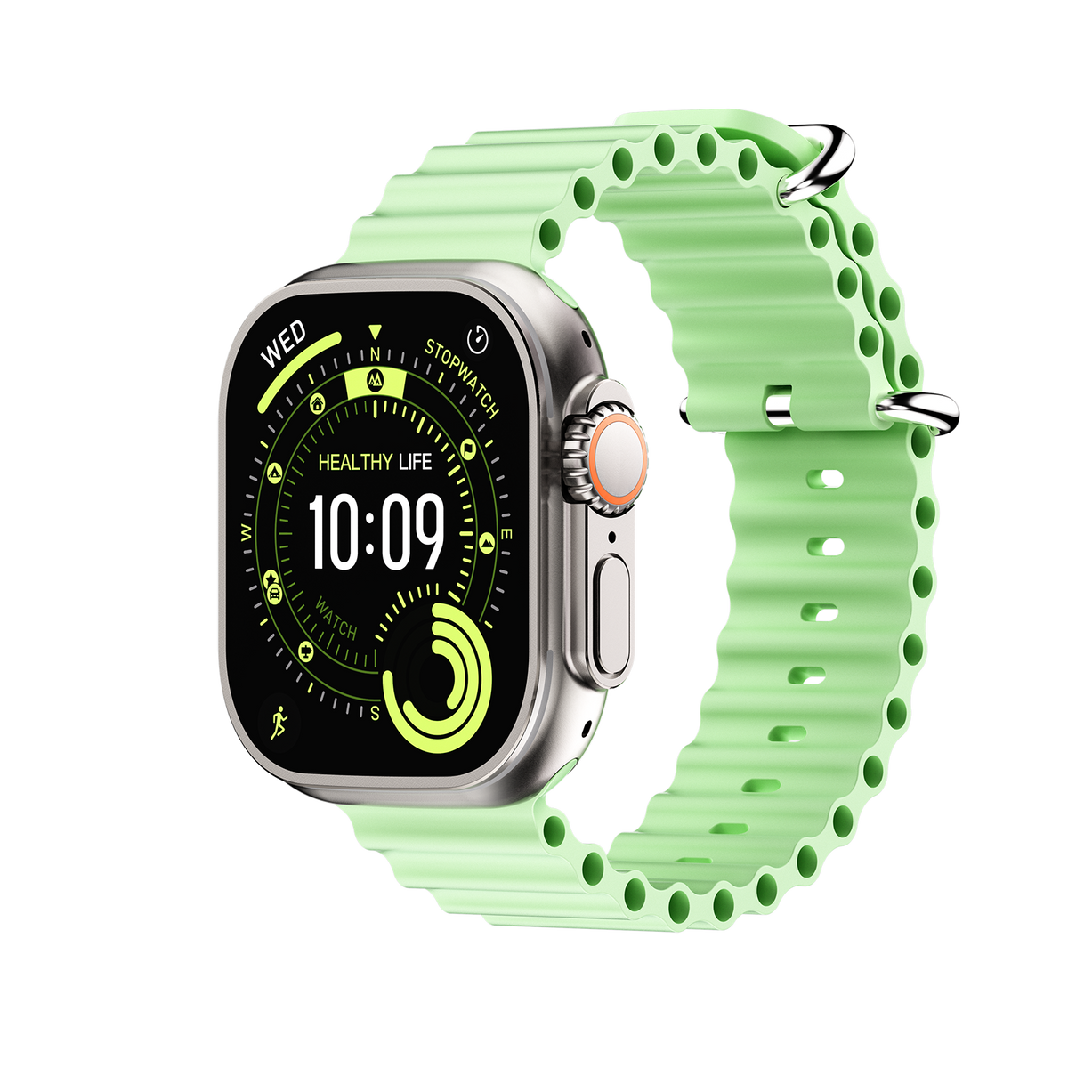 DT Ultra5pro Smart Watch, Full Touch Fitness Watch for Men Women,green
