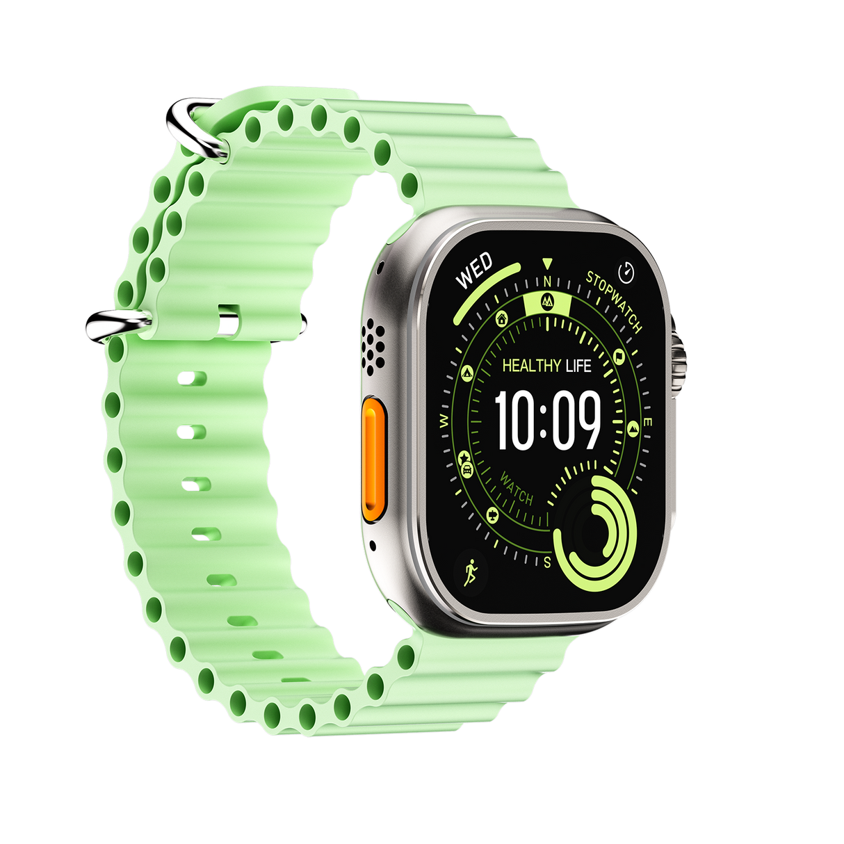 DT Ultra5pro Smart Watch, Full Touch Fitness Watch for Men Women,green
