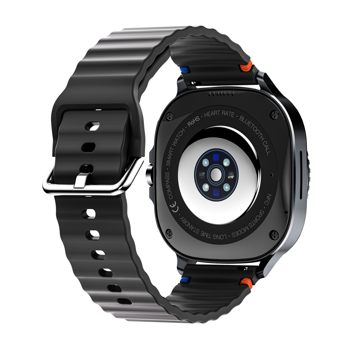 Watch8Classic-MA33 Fitness Smartwatch Bluetooth Call Waterproof Health Tracker for iPhone Android,Black
