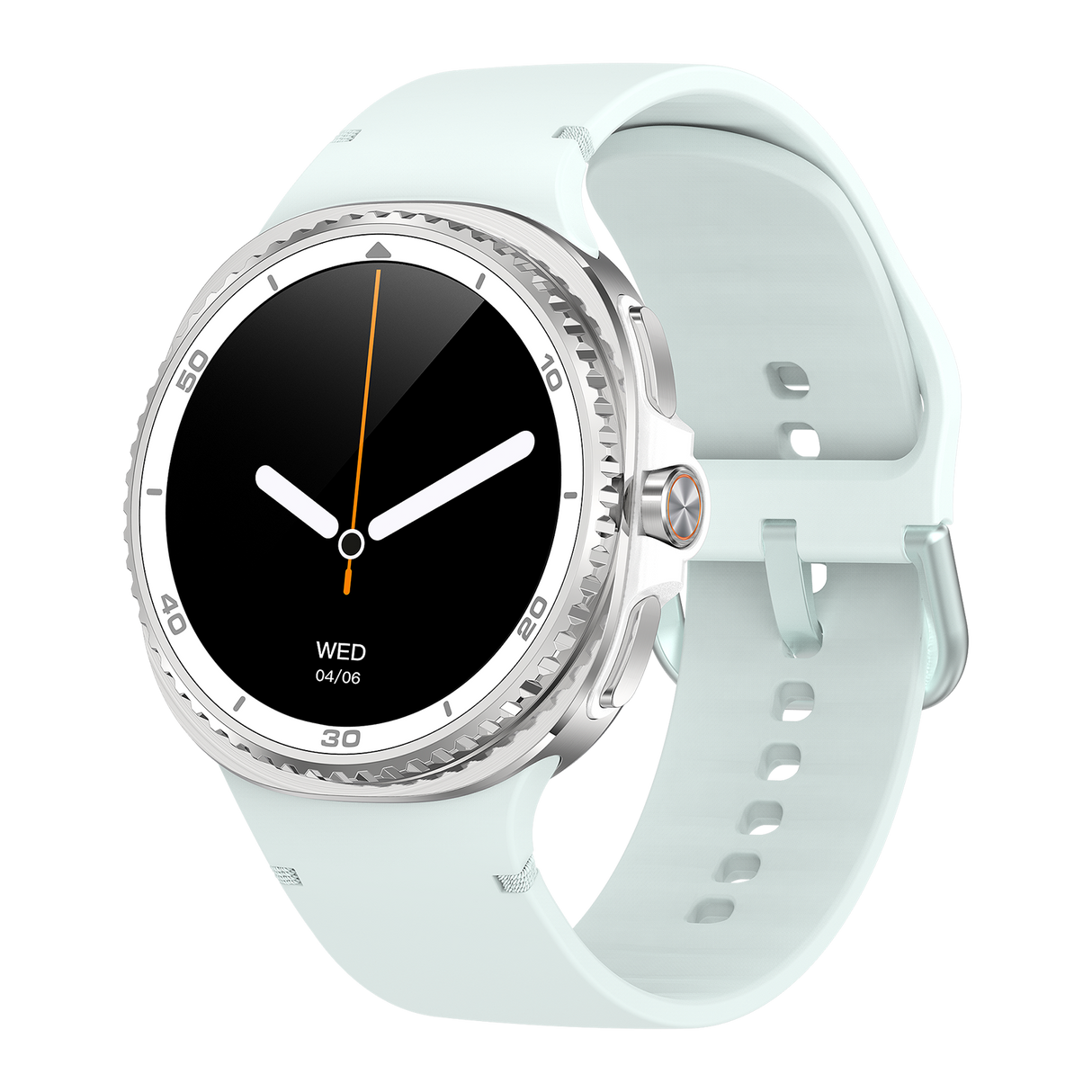 Watch8Classic-SU02 Smart Watch, Full Touch Screen Silicone Sports Wrist Watch for Men Women,Green