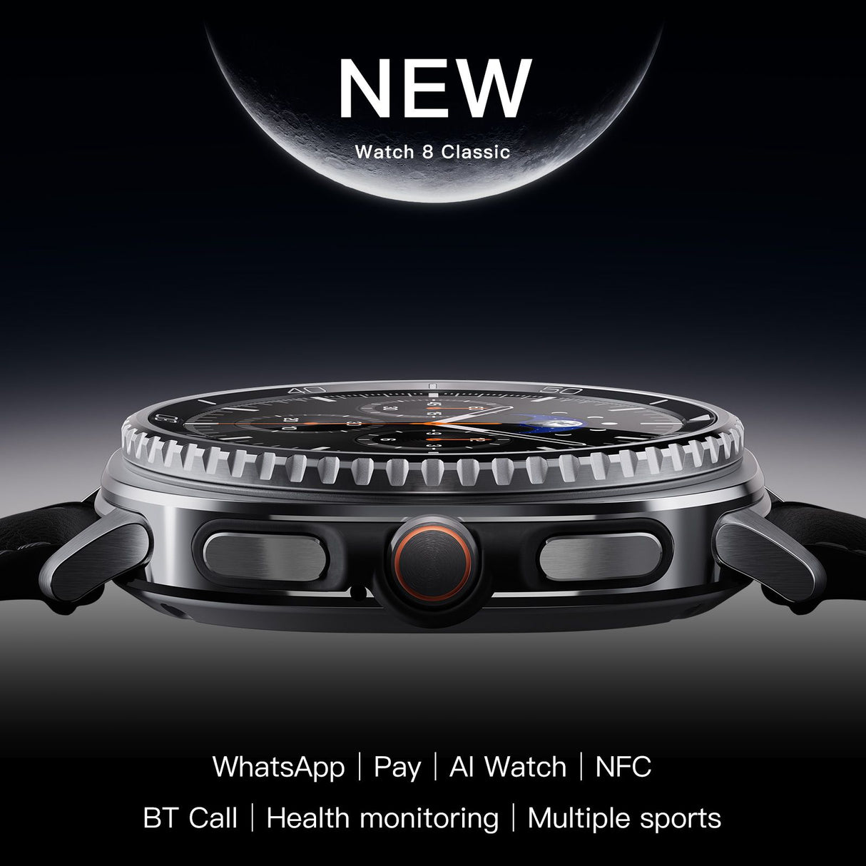 Watch8Classic-SU02 Smart Watch, Full Touch Screen Silicone Sports Wrist Watch for Men Women,Green