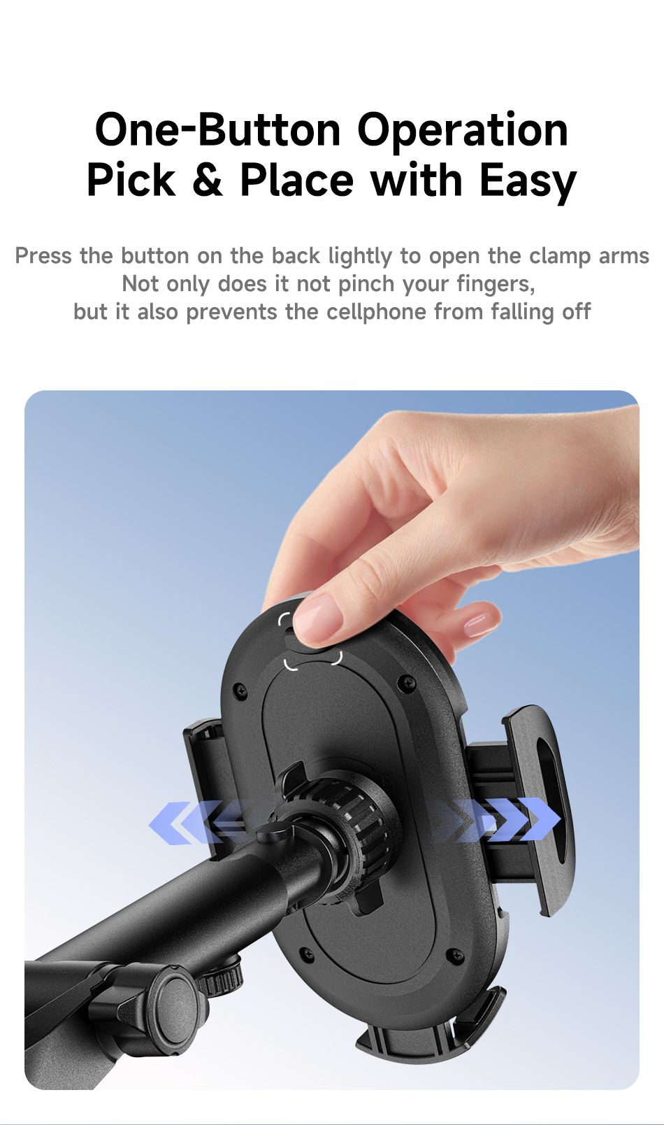 X72 360° Rotation Car Phone Holder, Auto Lock Air Vent Mount for All Mobile Phones,black