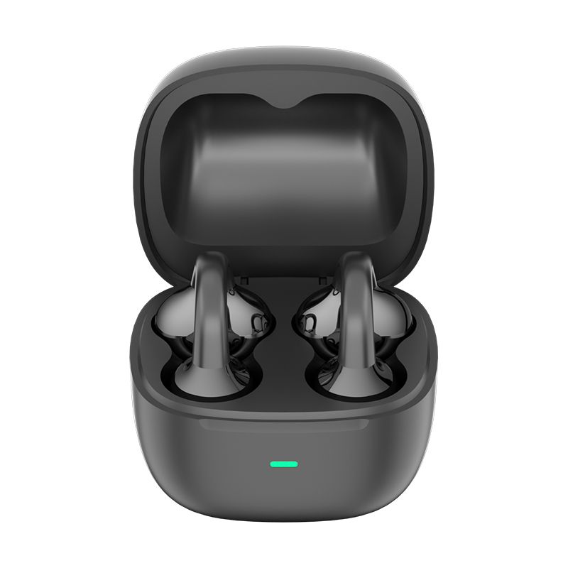 Y63 Zero Pressure Open Ear Wireless Earbuds Bluetooth 6.0 Heavy Bass Headphones,black