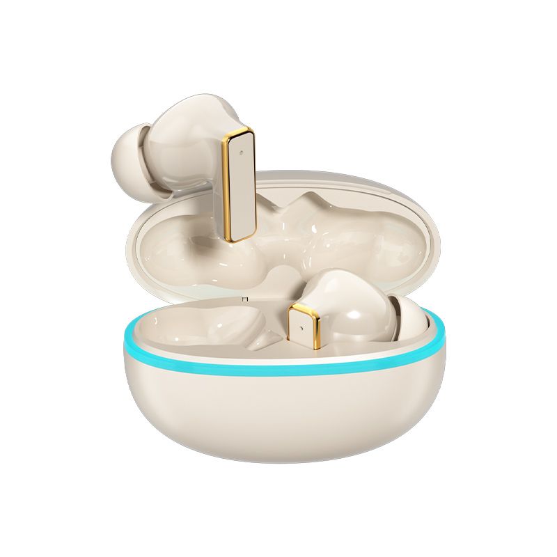 Y9 Wireless Bluetooth 6.0 Heavy Bass Earphones,Cream