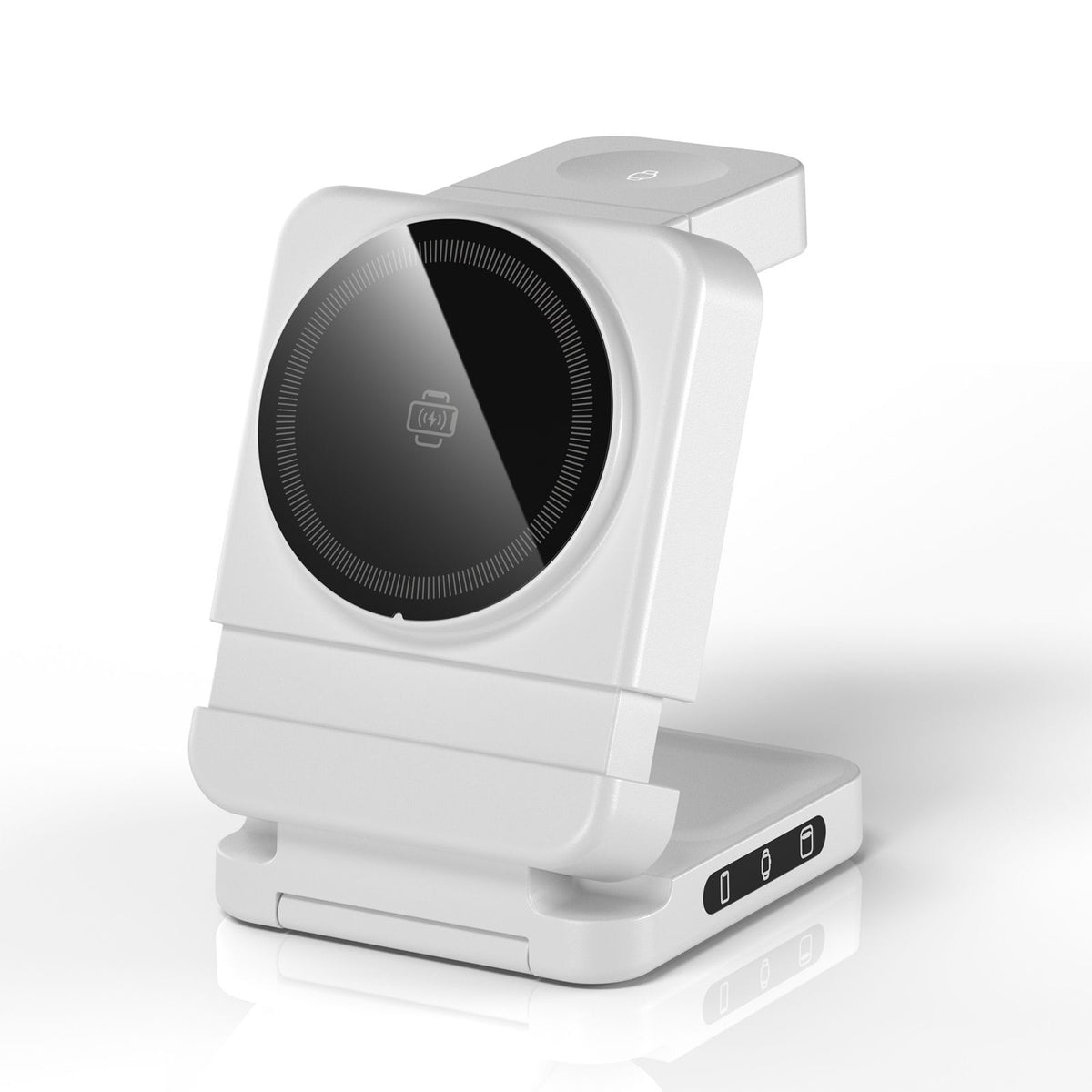 YF3 25W Foldable Rotatable Wireless Charger 3 in 1 Multi Device Charging Dock,white