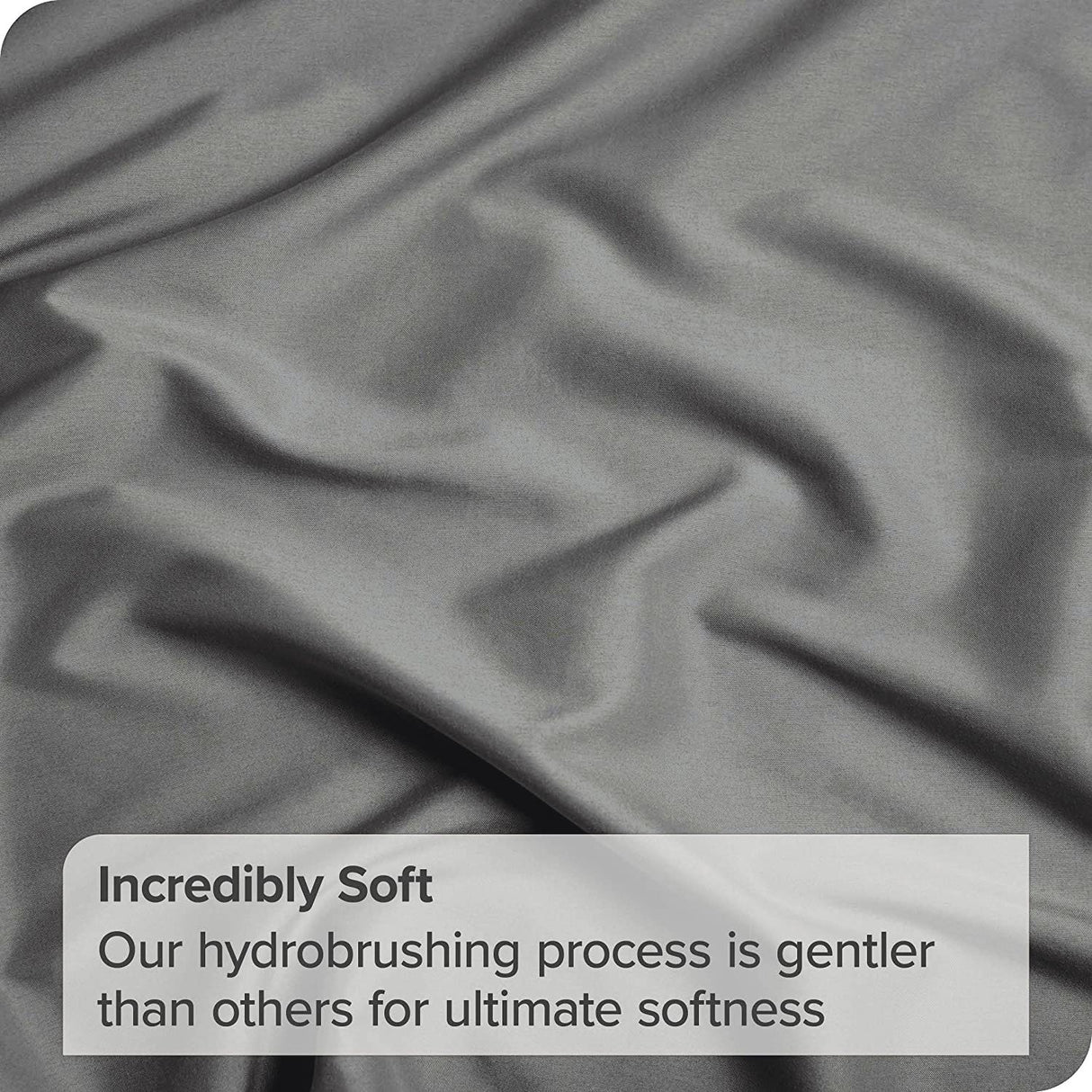 4 Piece Bed Sheet Set- Bedding Sheets & Pillowcases -Breathable Bedding - Wrinkle, Fade, Stain Resistant-Deep Pocket Flat Fitted Bed Sheet Set(Grey,King)