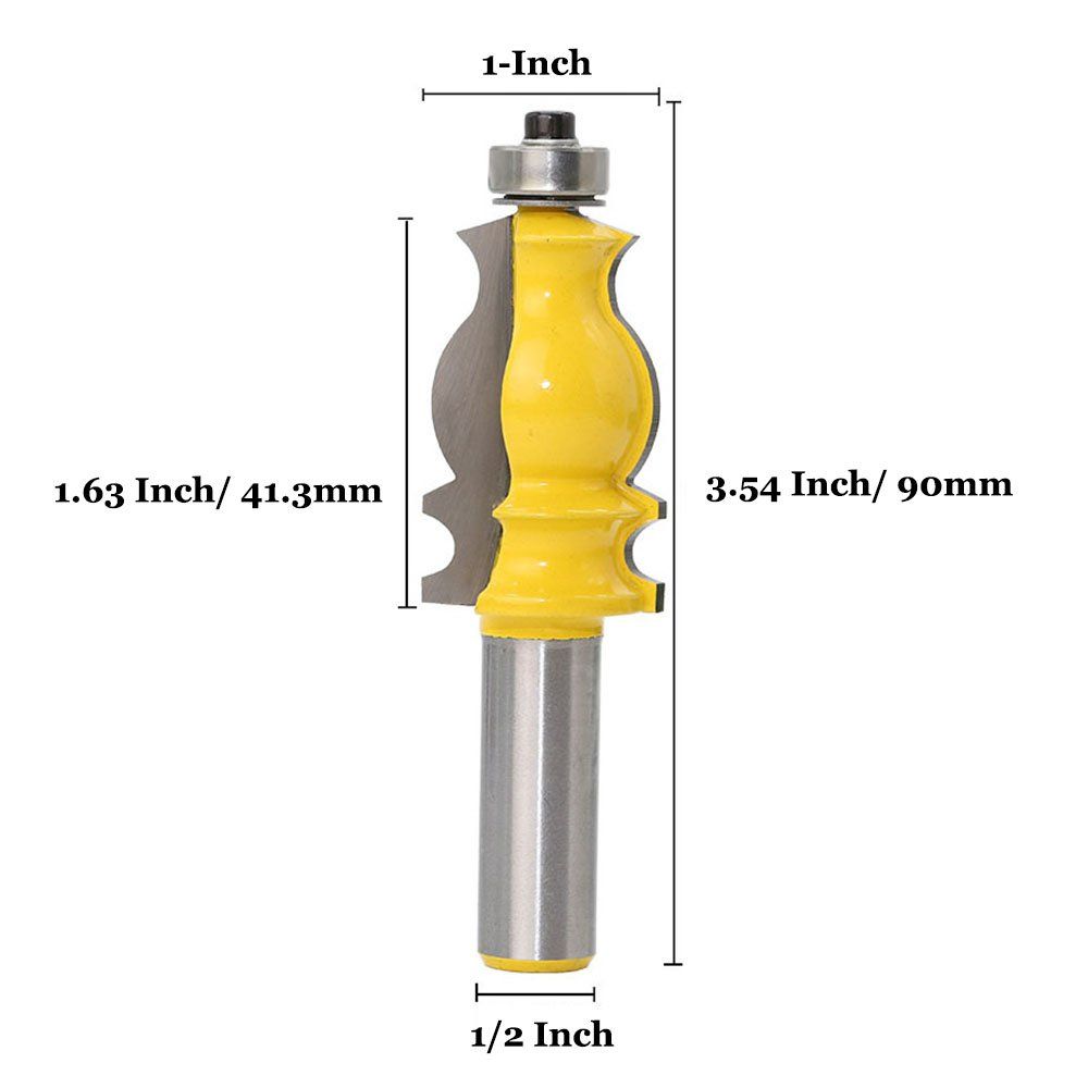 1/4 Inch Shank Cove Box Router Bit Set Solid Double Flute Nose Bits Woodworking Tools - 1/4" 5/8" 1/2" 3/8" 7/8" 5/16" 3/4" 1"