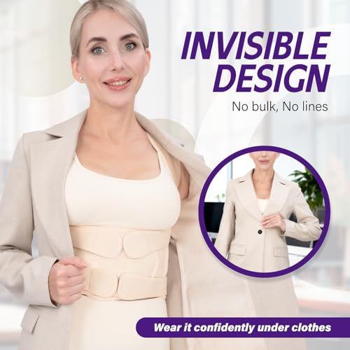 Posture Corrector Brace For Daily Use, Work, And Sports To Improve Slouching, L (Beige)