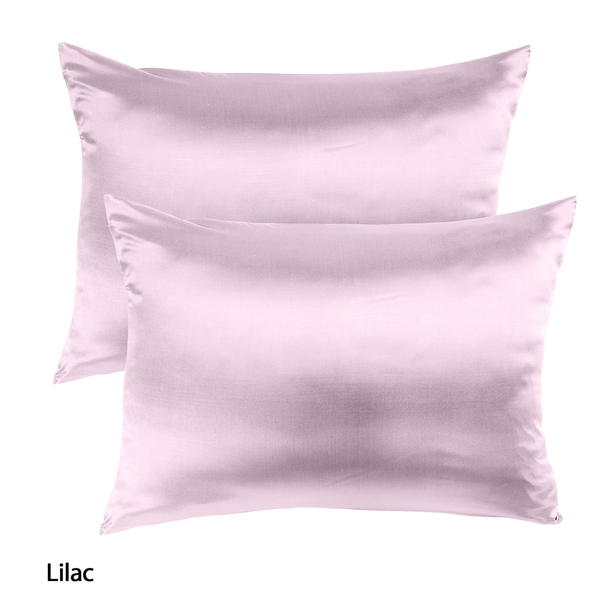 Royal Comfort Mulberry Soft Silk Hypoallergenic Pillowcase Twin Pack 51 x 76cm - Lilac
