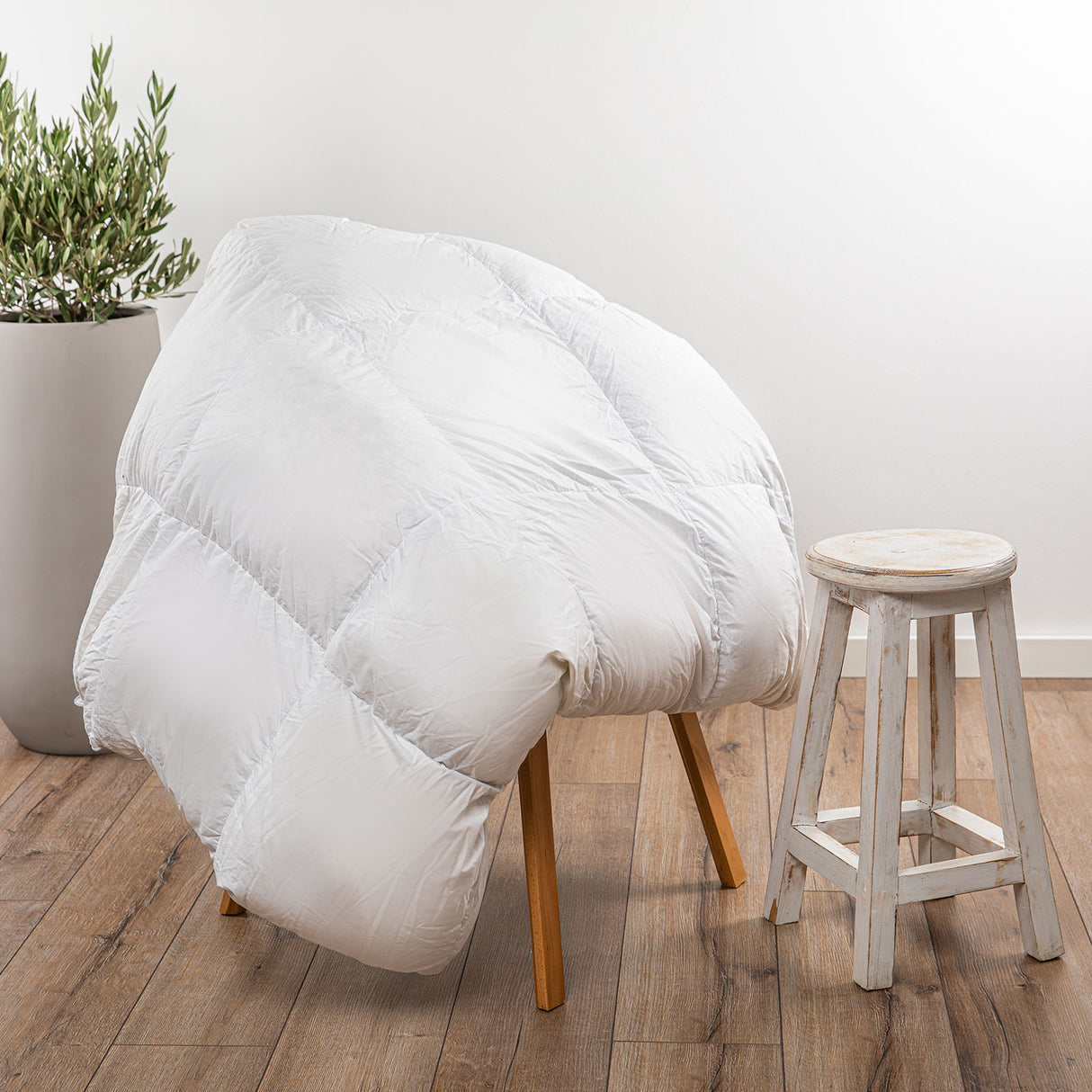 Royal Comfort Tencel Blend Quilt 300GSM Eco Friendly Breathable All Season - Double - White