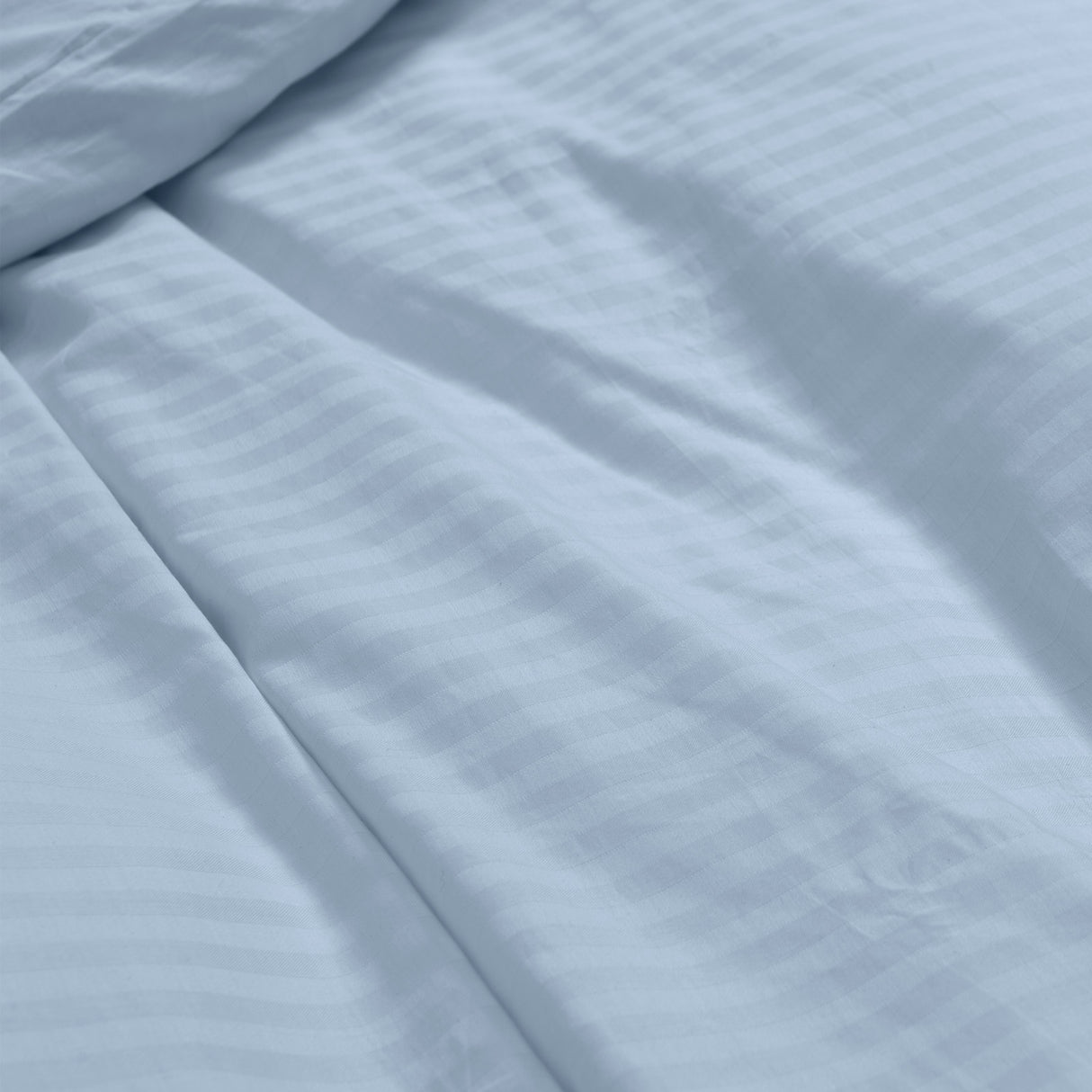 Kensington 1200 Thread Count 100% Cotton Sheet Set Stripe Hotel Grade - Super King - Chambray